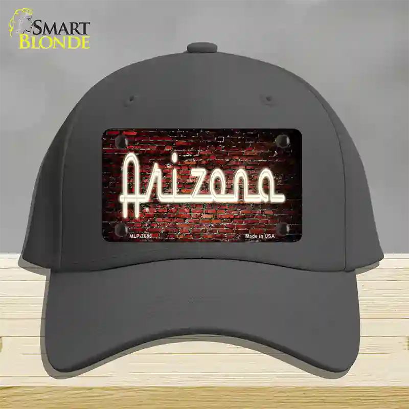 Arizona Neon Brick Novelty License Plate Hat Cotton / Charcoal