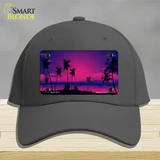 Sunset Pink Novelty License Plate Hat Cotton / Charcoal