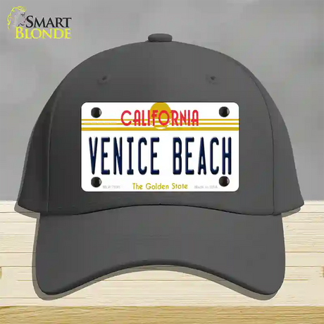 Venice Beach California Novelty License Plate Hat Cotton / Charcoal