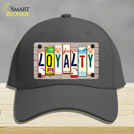 Loyalty Wood License Plate Art Novelty License Plate Hat Cotton / Charcoal