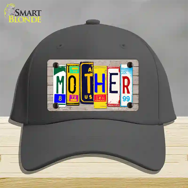 Mother Wood License Plate Art Novelty License Plate Hat Cotton / Charcoal