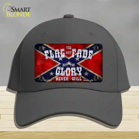 Flag May Fade Novelty License Plate Hat Cotton / Charcoal