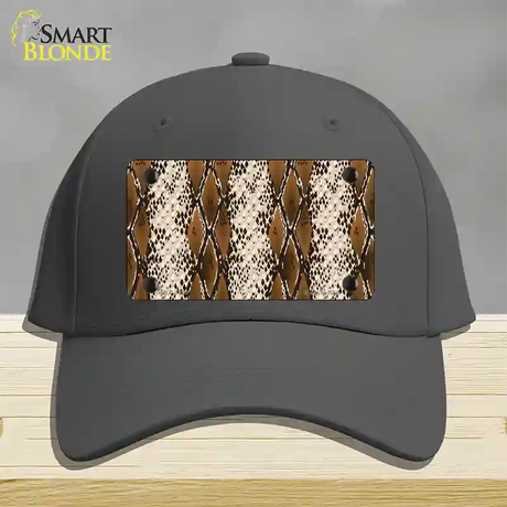 Snake Print Novelty License Plate Hat Cotton / Charcoal