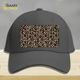 Leopard Print Novelty License Plate Hat Cotton / Charcoal