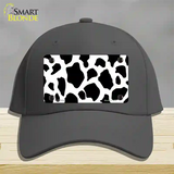 Cow Print Novelty License Plate Hat Cotton / Charcoal