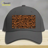 Tiger Print Novelty License Plate Hat Cotton / Charcoal