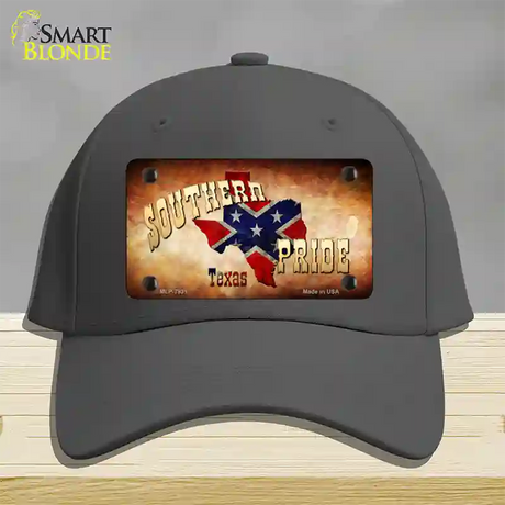 Southern Pride Texas Novelty License Plate Hat Cotton / Charcoal