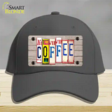 Coffee Wood License Plate Art Novelty License Plate Hat Cotton / Charcoal