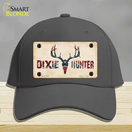 Dixie Hunter Novelty License Plate Hat Cotton / Charcoal