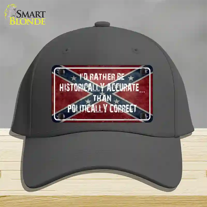 Historically Accurate Novelty License Plate Hat Cotton / Charcoal