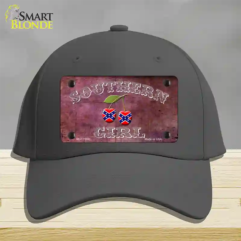 Southern Girl Novelty License Plate Hat Cotton / Charcoal