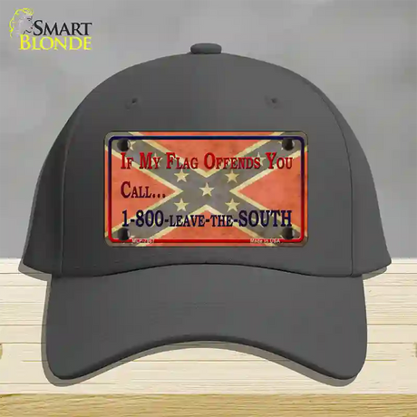 Leave The South Novelty License Plate Hat Cotton / Charcoal