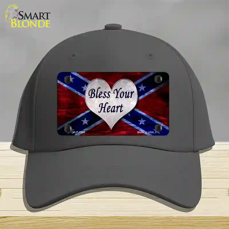 Bless Your Heart Novelty License Plate Hat Cotton / Charcoal