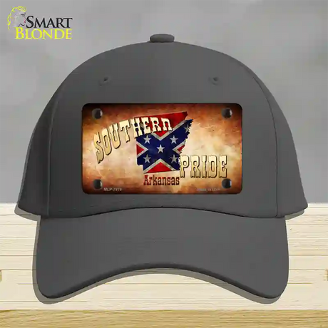 Southern Pride Arkansas Novelty License Plate Hat Cotton / Charcoal