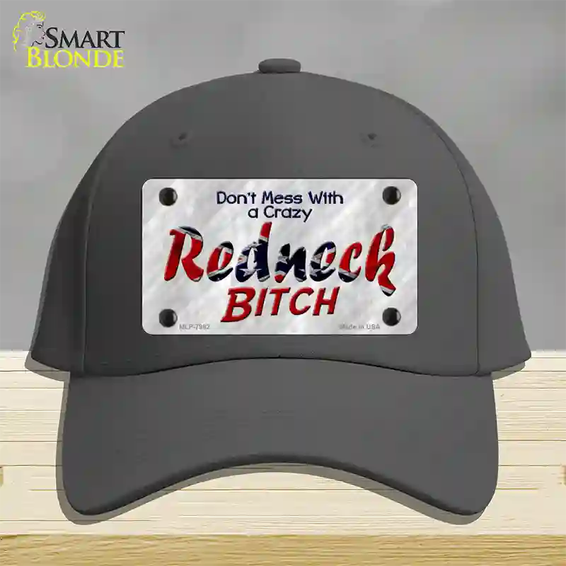 Dont Mess With Crazy Novelty License Plate Hat Cotton / Charcoal