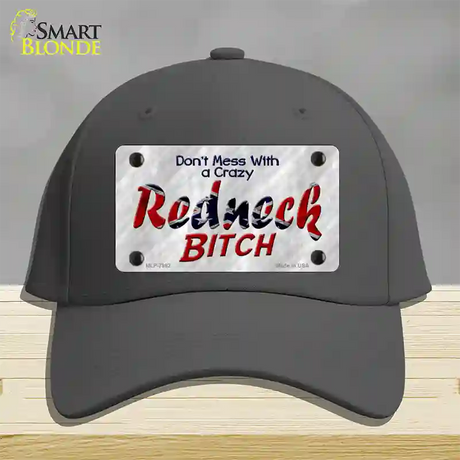 Dont Mess With Crazy Novelty License Plate Hat Cotton / Charcoal