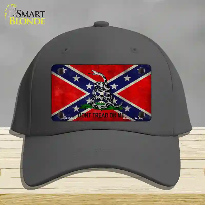 Confederate Dont Tread Novelty License Plate Hat Cotton / Charcoal