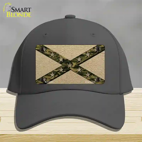 Confederate Stripes Camo Novelty License Plate Hat Cotton / Charcoal