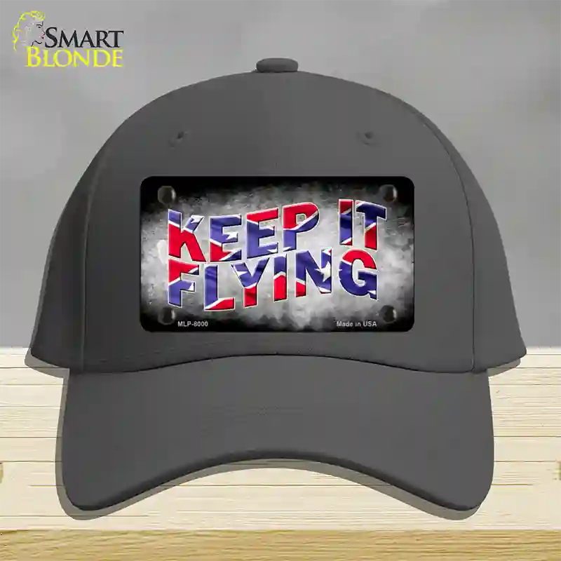 Keep It Flying Novelty License Plate Hat Cotton / Charcoal