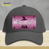 Witchcraft Novelty License Plate Hat Cotton / Charcoal