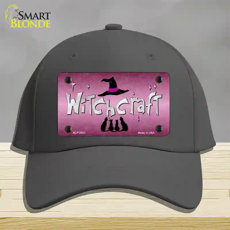 Witchcraft Novelty License Plate Hat Cotton / Charcoal