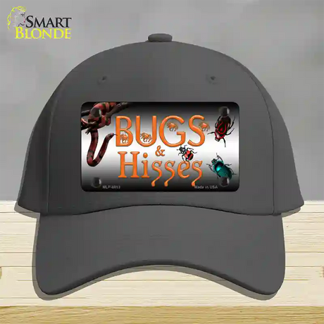 Bugs & Hisses Novelty License Plate Hat Cotton / Charcoal