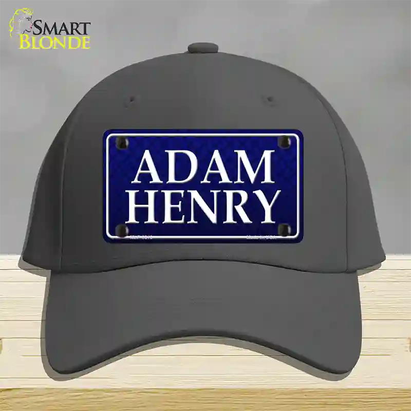 Adam Henry Novelty License Plate Hat Cotton / Charcoal