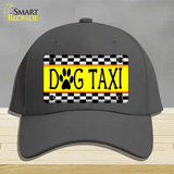 Dog Taxi Novelty License Plate Hat Cotton / Charcoal