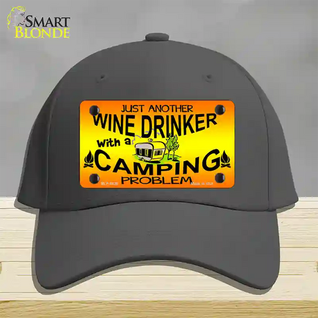 Just Another Wine Drinker Novelty License Plate Hat Cotton / Charcoal