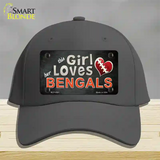 This Girl Loves Her Bengals Novelty License Plate Hat Cotton / Charcoal