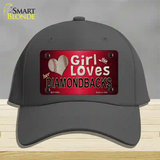 This Girl Loves Her Diamondbacks Novelty License Plate Hat Cotton / Charcoal