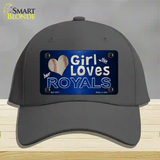 This Girl Loves Her Royals Novelty License Plate Hat Cotton / Charcoal