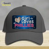 This Girl Loves Her Phillies Novelty License Plate Hat Cotton / Charcoal