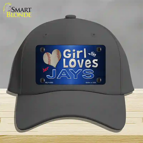 This Girl Loves Her Jays Novelty License Plate Hat Cotton / Charcoal