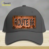 Route 66 Rusty Novelty License Plate Hat Cotton / Charcoal