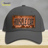 Muscle Car Novelty License Plate Hat Cotton / Charcoal