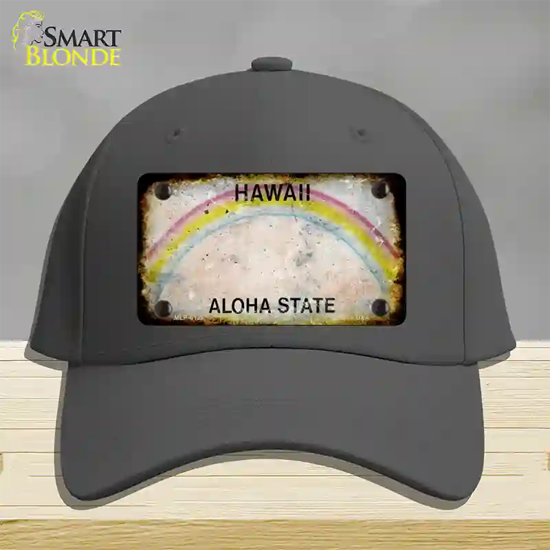 Hawaii Rusty Blank Novelty License Plate Hat Cotton / Charcoal