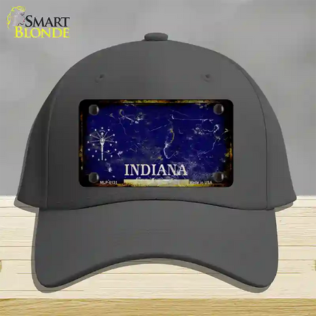 Inidana Rusty Blank Novelty License Plate Hat Cotton / Charcoal