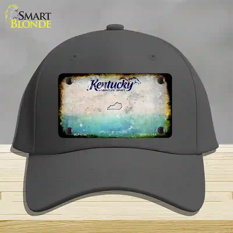 Kentucky Rusty Blank Novelty License Plate Hat Cotton / Charcoal