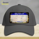 Michigan Gov Rusty Blank Novelty License Plate Hat Cotton / Charcoal