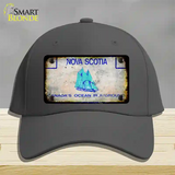 Nova Scotia Rusty Blank Novelty License Plate Hat Cotton / Charcoal