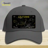 California Black Rusty Blank Novelty License Plate Hat Cotton / Charcoal