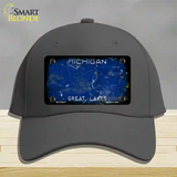 Michigan Great Lakes Rusty Blank Novelty License Plate Hat Cotton / Charcoal