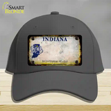 Indiana Rusty Blank Novelty License Plate Hat Cotton / Charcoal