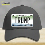 Trump Michigan Novelty License Plate Hat Cotton / Charcoal