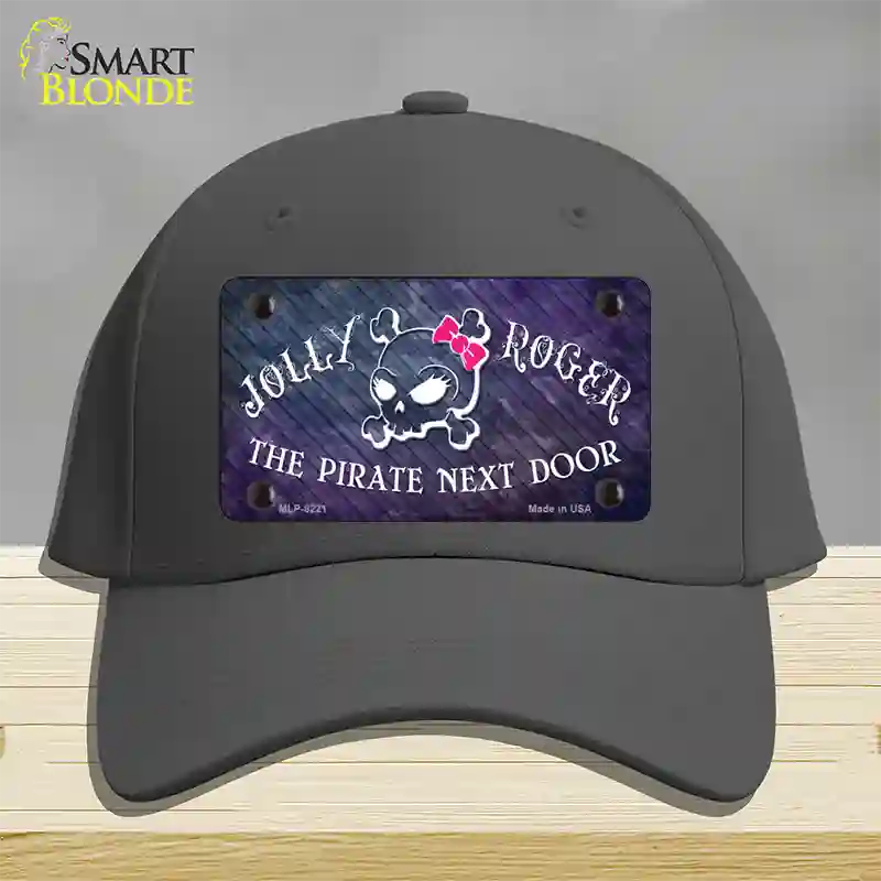 The Pirate Next Door Novelty License Plate Hat Cotton / Charcoal