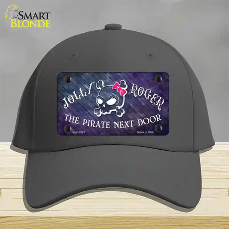 The Pirate Next Door Novelty License Plate Hat Cotton / Charcoal