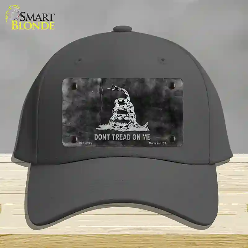 Dont Tread On Me Black Novelty License Plate Hat Cotton / Charcoal