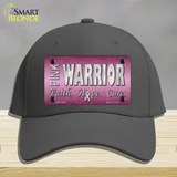 Pink Warrior Novelty License Plate Hat Cotton / Charcoal