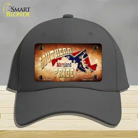 Southern Pride Maryland Novelty License Plate Hat Cotton / Charcoal